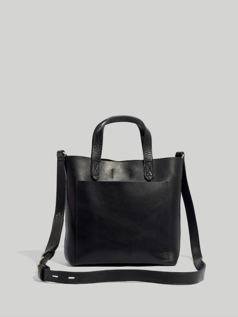 Madewell The Small Transport Crossbody In Black Leather